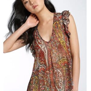 Joie Odette silk flutter sleeve top. Size small
